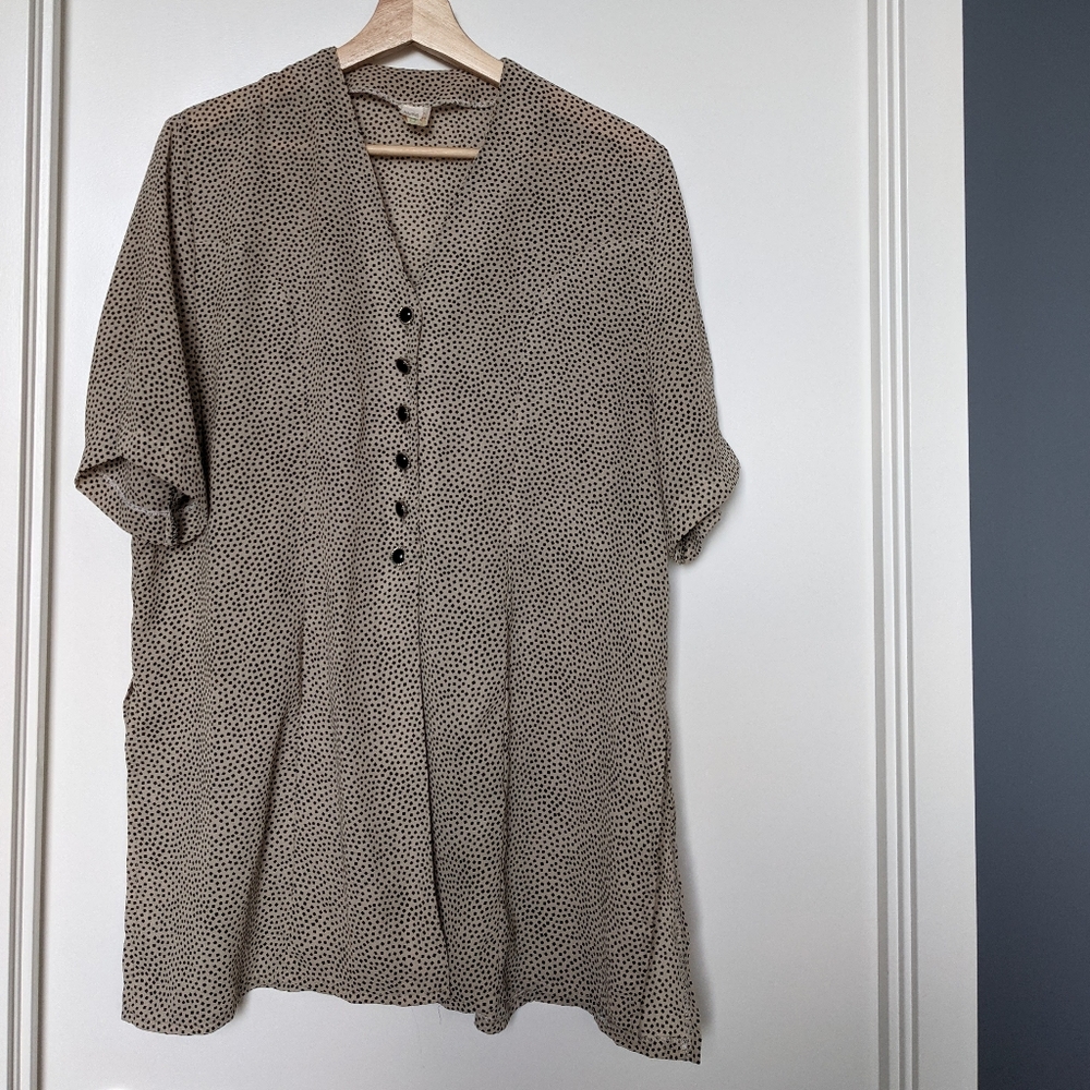 Vintage polka dot blouse
